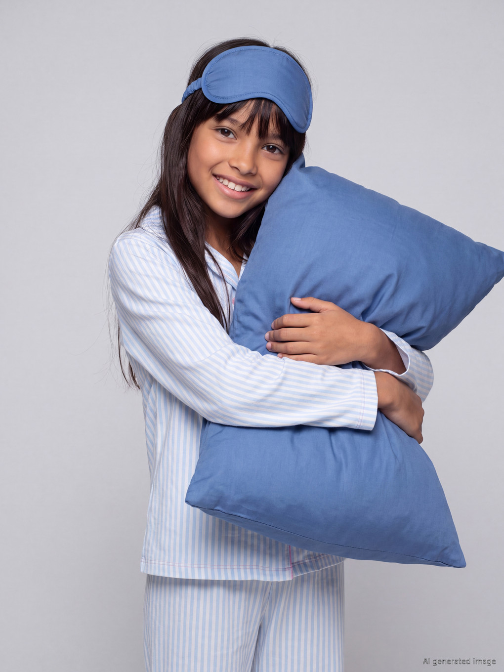 Collared Neck Girls' Pyjamas Set-1