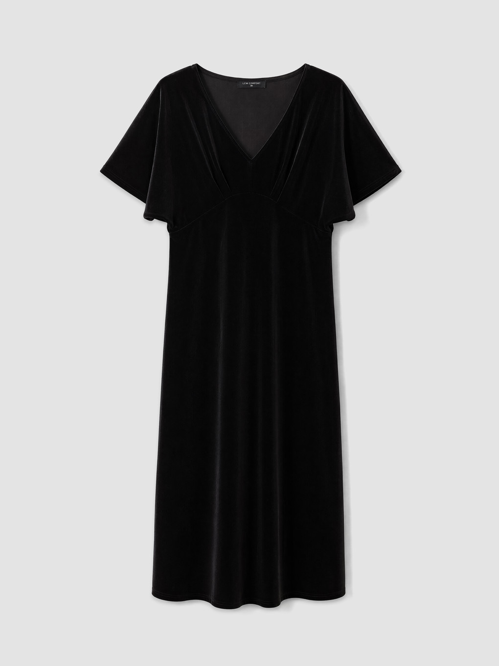 Fitted Waist Velvet Dress