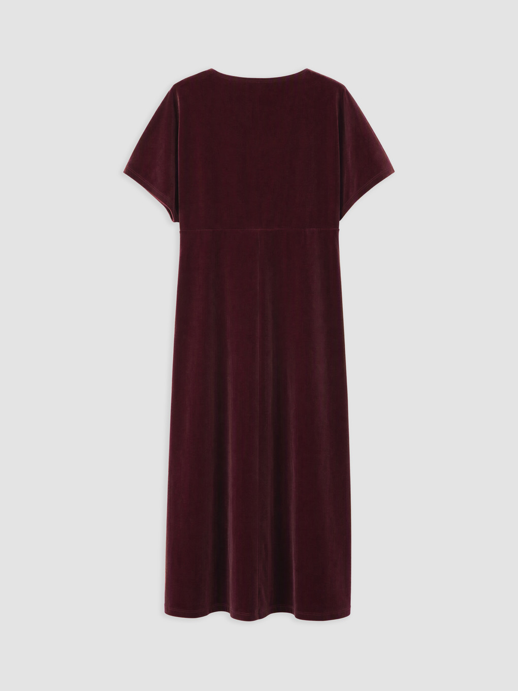 Fitted Waist Velvet Dress-1
