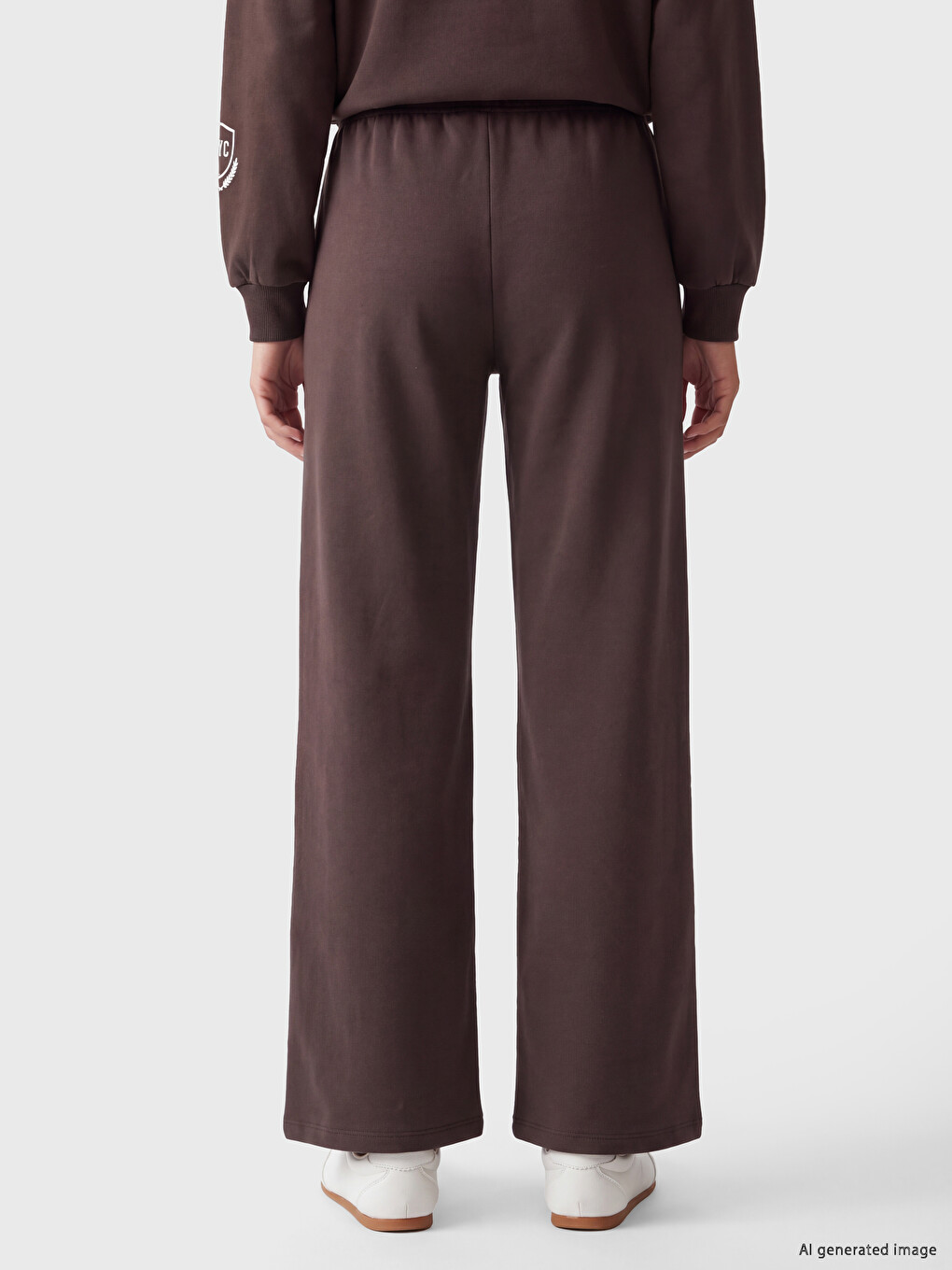 Elastic Waist Women's Thick Sweatpants-2
