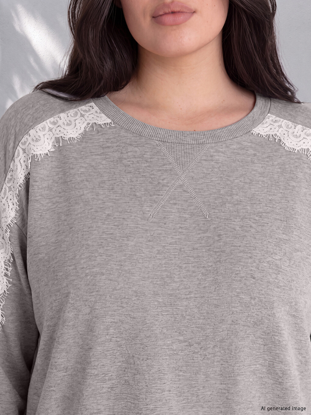 Woman Grey Sweatshirt-1