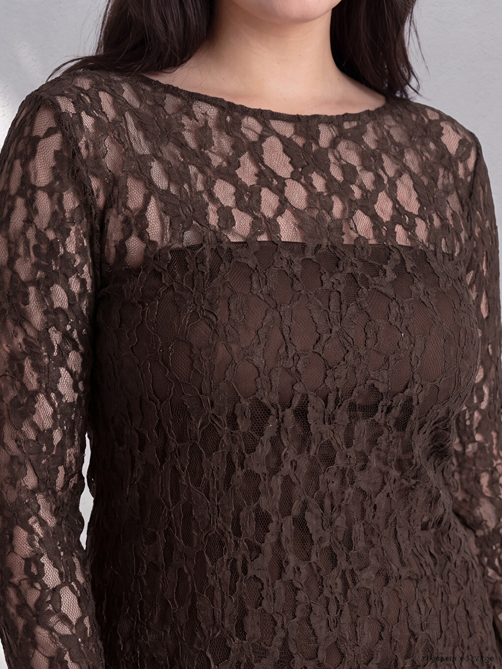 Woman Brown Blouse-1