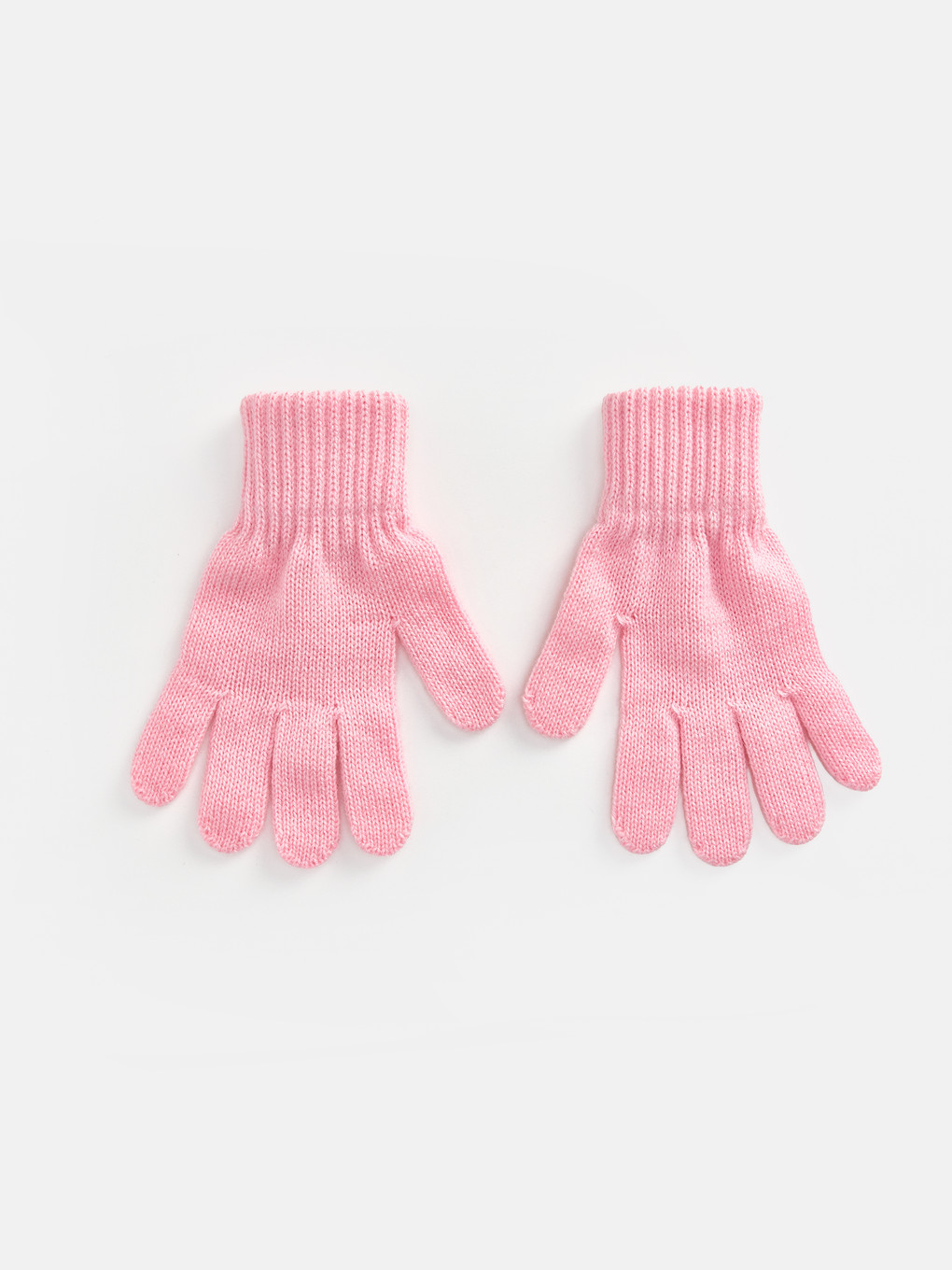 Pembe Kız Çocuk Örme Eldiven