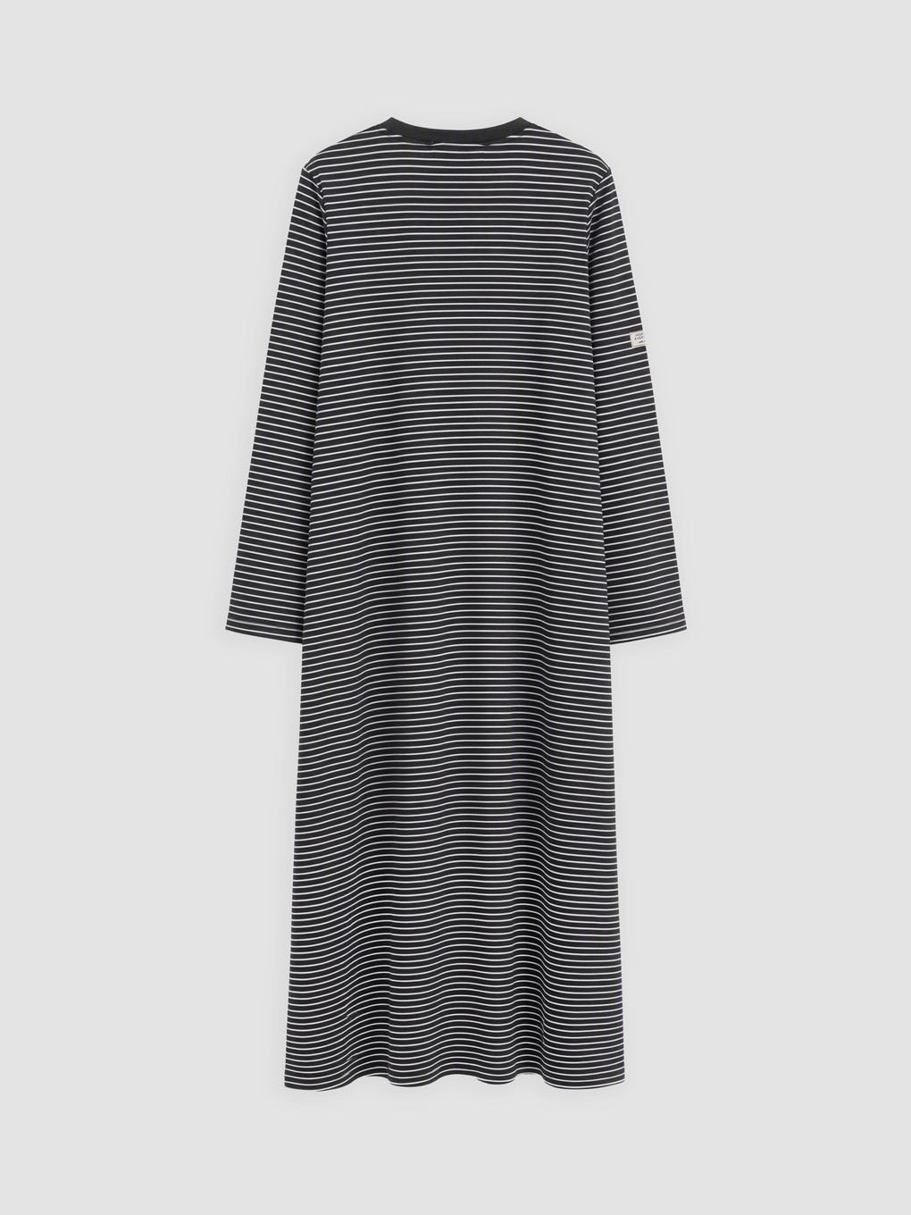Tie-detail Striped Dress-1