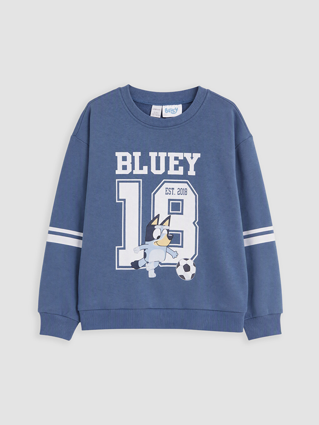 Mavi Bluey Baskılı Erkek Çocuk Sweatshirt
