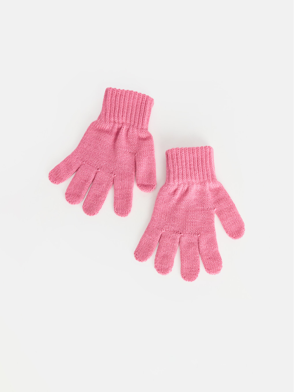 Pembe Örme Kız Çocuk Eldiven