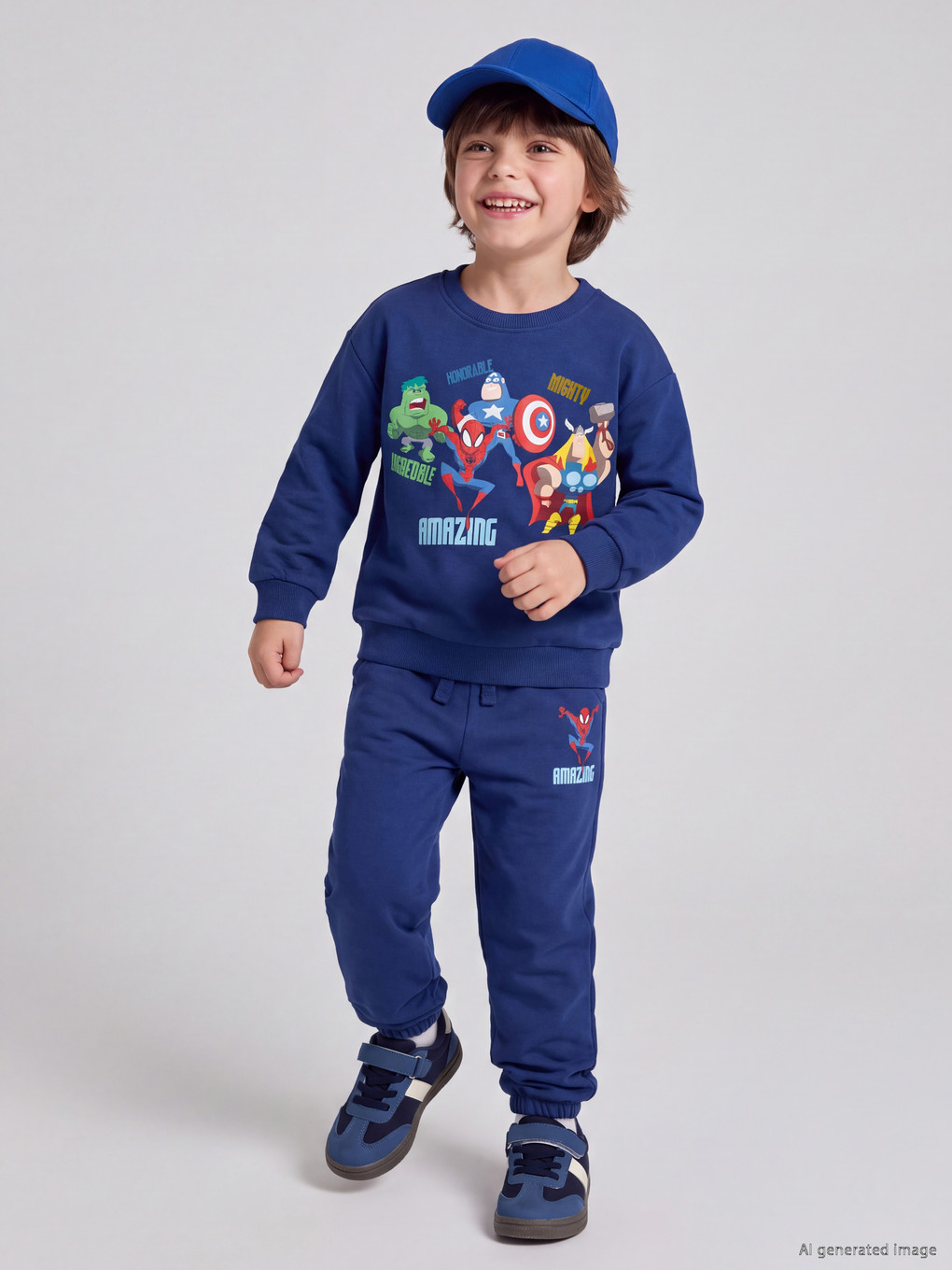  Avengers Printed Boys' Tracksuit Set