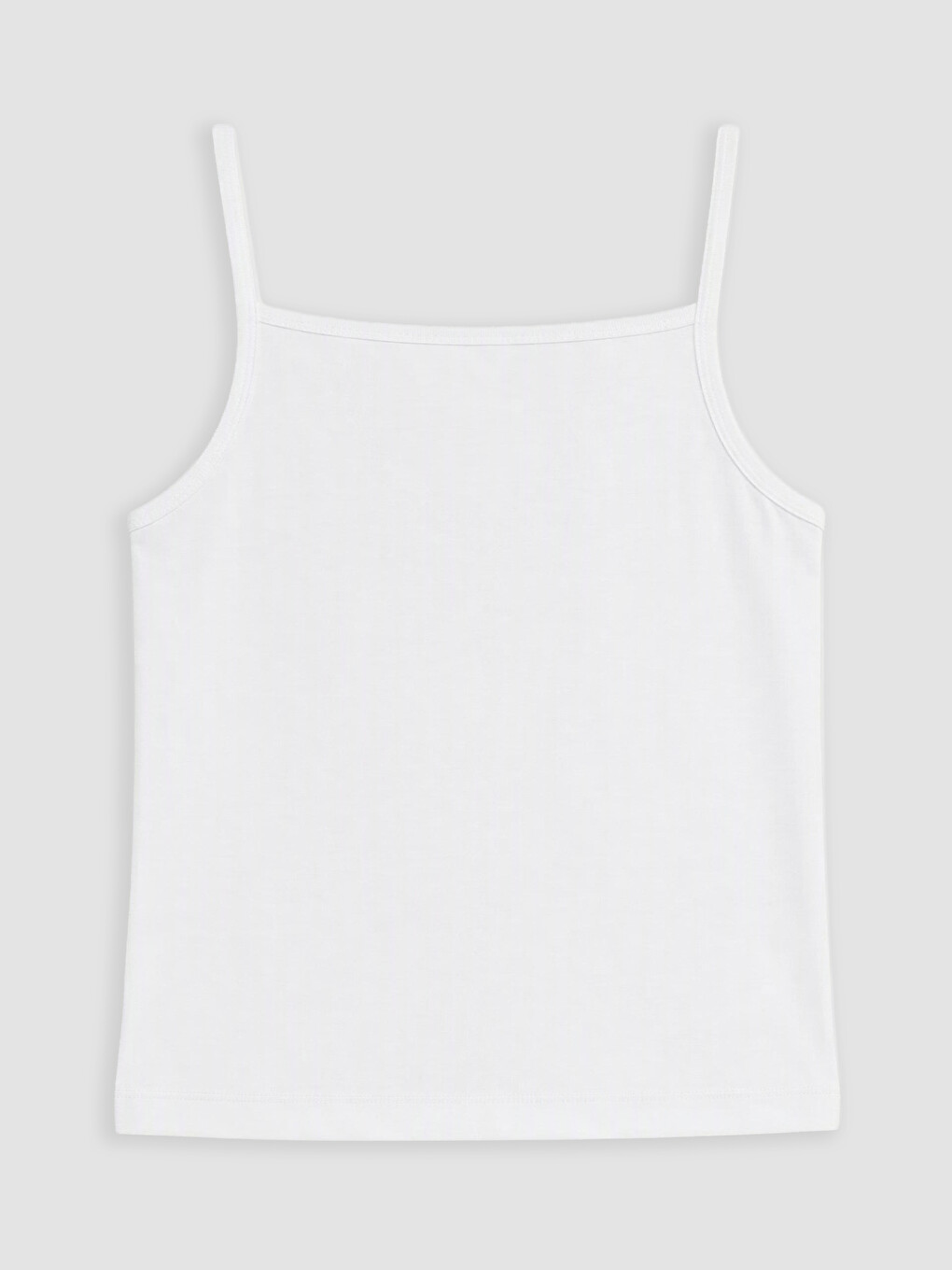 2 Pack Square Neck Strappy Girls' Vest-3