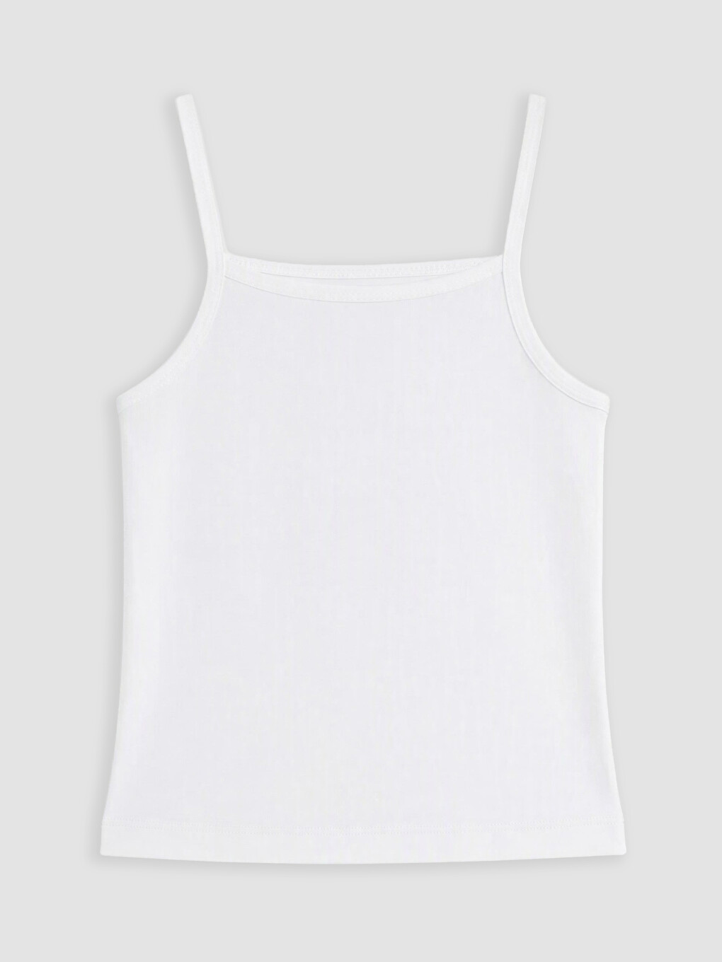 2 Pack Square Neck Strappy Girls' Vest-4