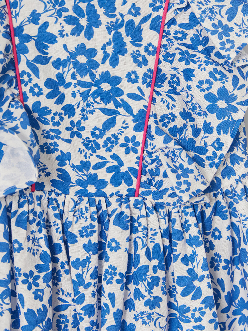 Floral Frilled Girls' Dress-2