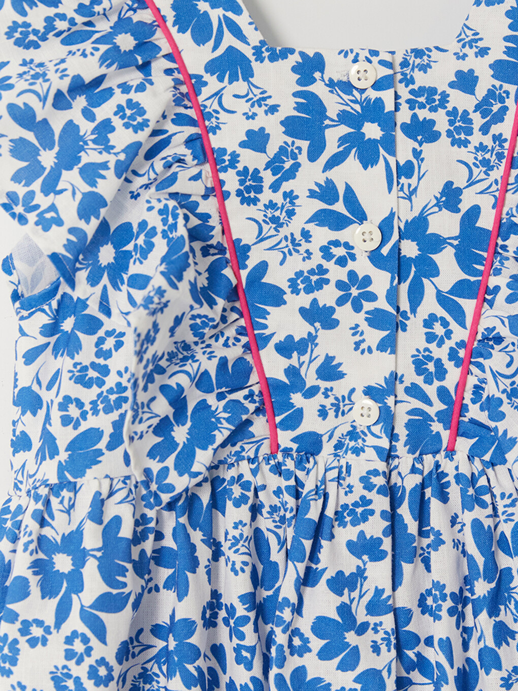 Floral Frilled Girls' Dress-3