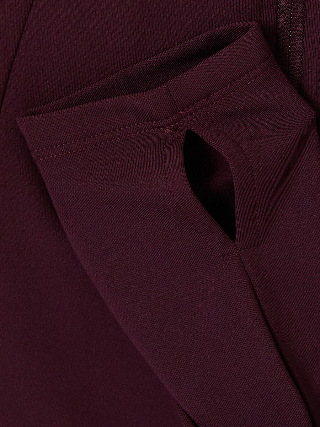 Mürdüm Dik Yaka Kadın Fermuarlı Sweatshirt-3