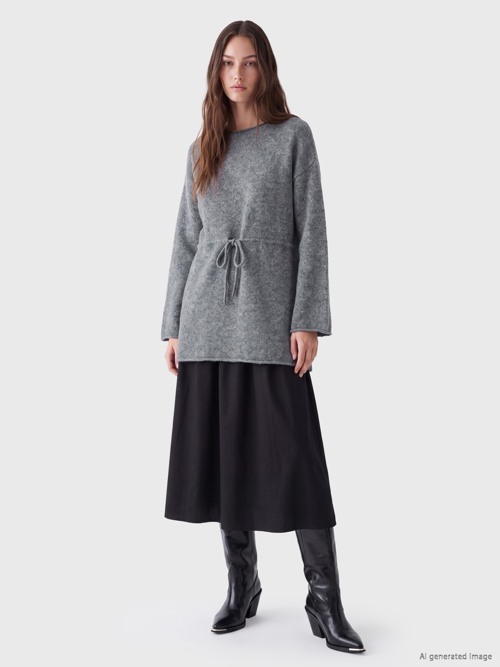 Woman Anthracite Tunic-1
