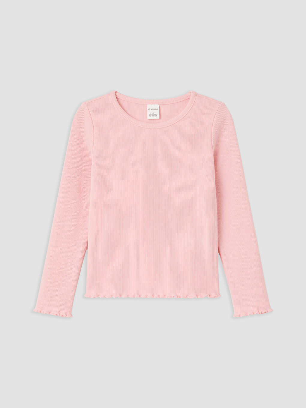 Pembe Fırfırlı Kız Çocuk Tişört