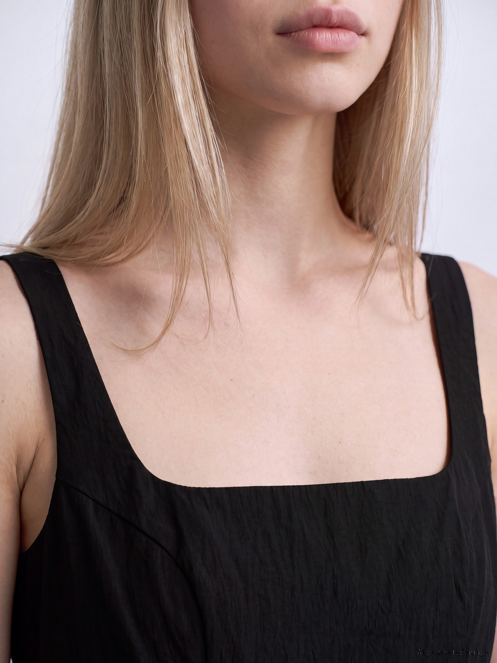 Square Neck Mini Dress-2