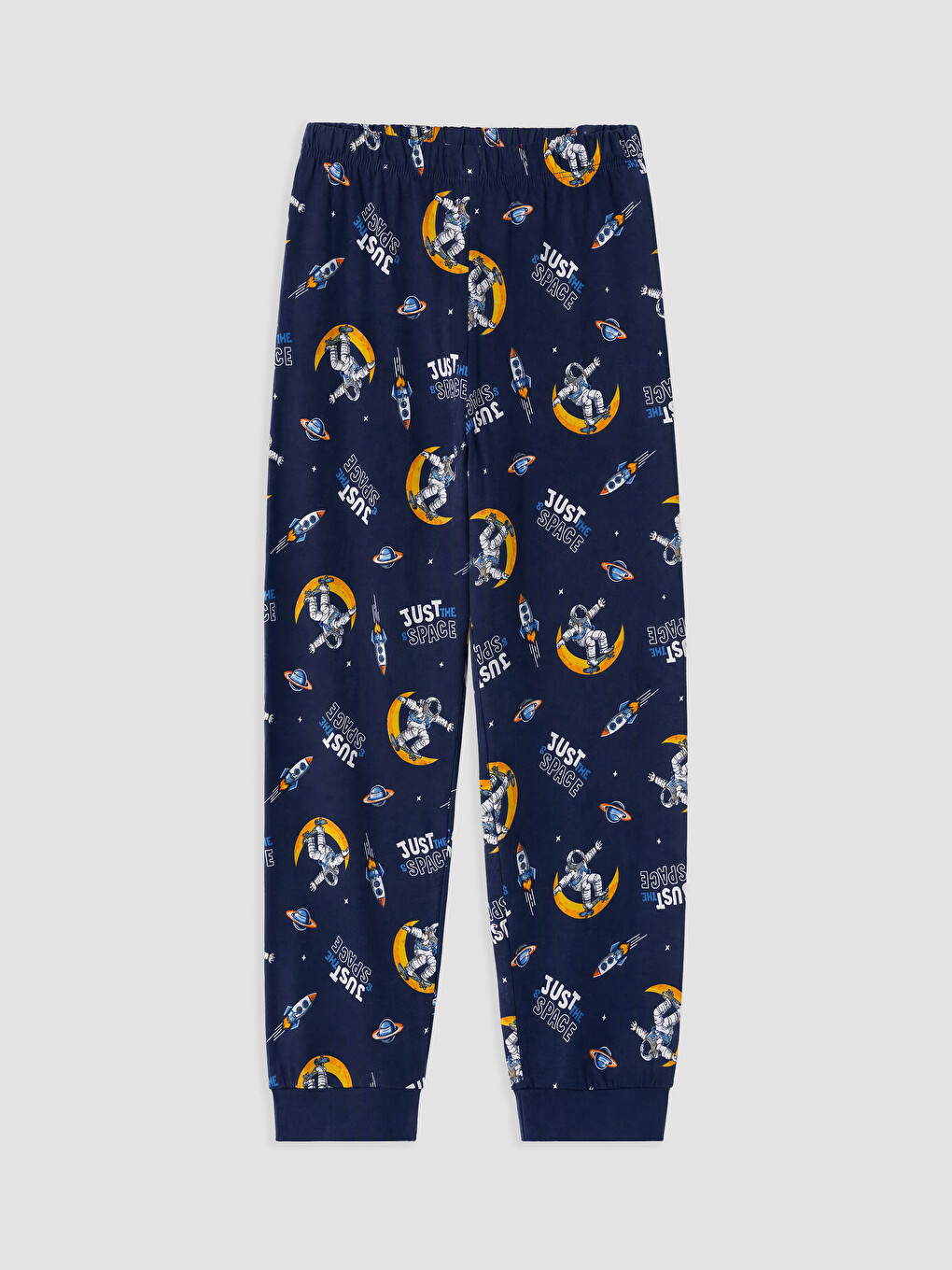 Lacivert Bisiklet Yaka Erkek Çocuk Pijama Takım-4