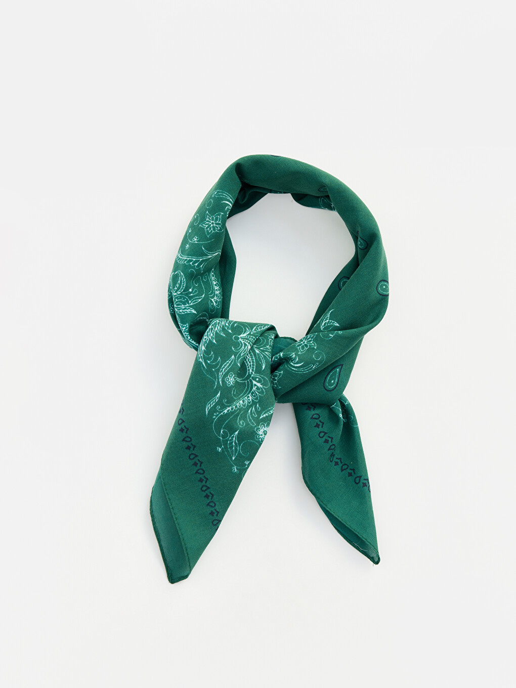 Yeşil Desenli Erkek Bandana