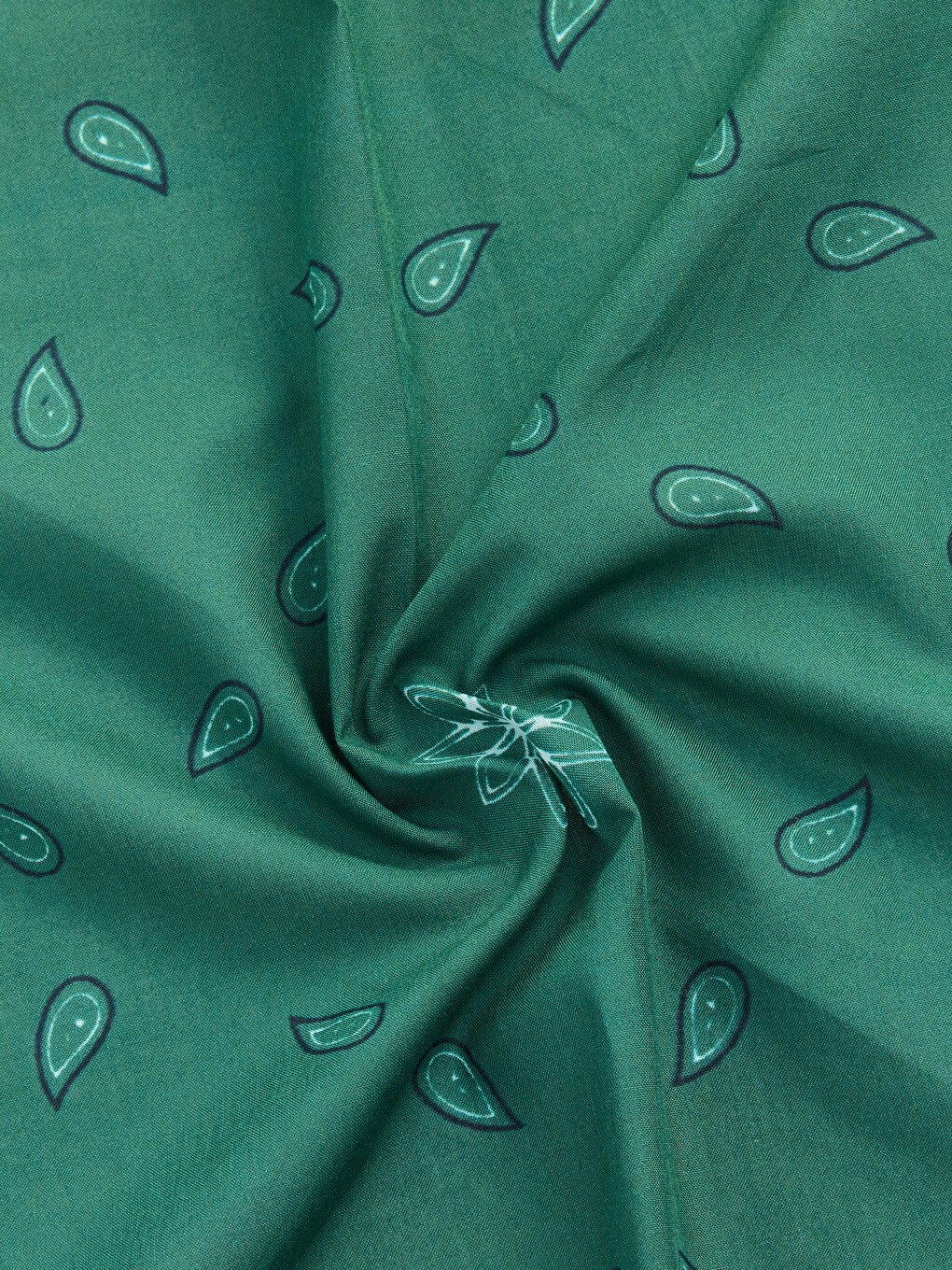 Yeşil Desenli Erkek Bandana-2