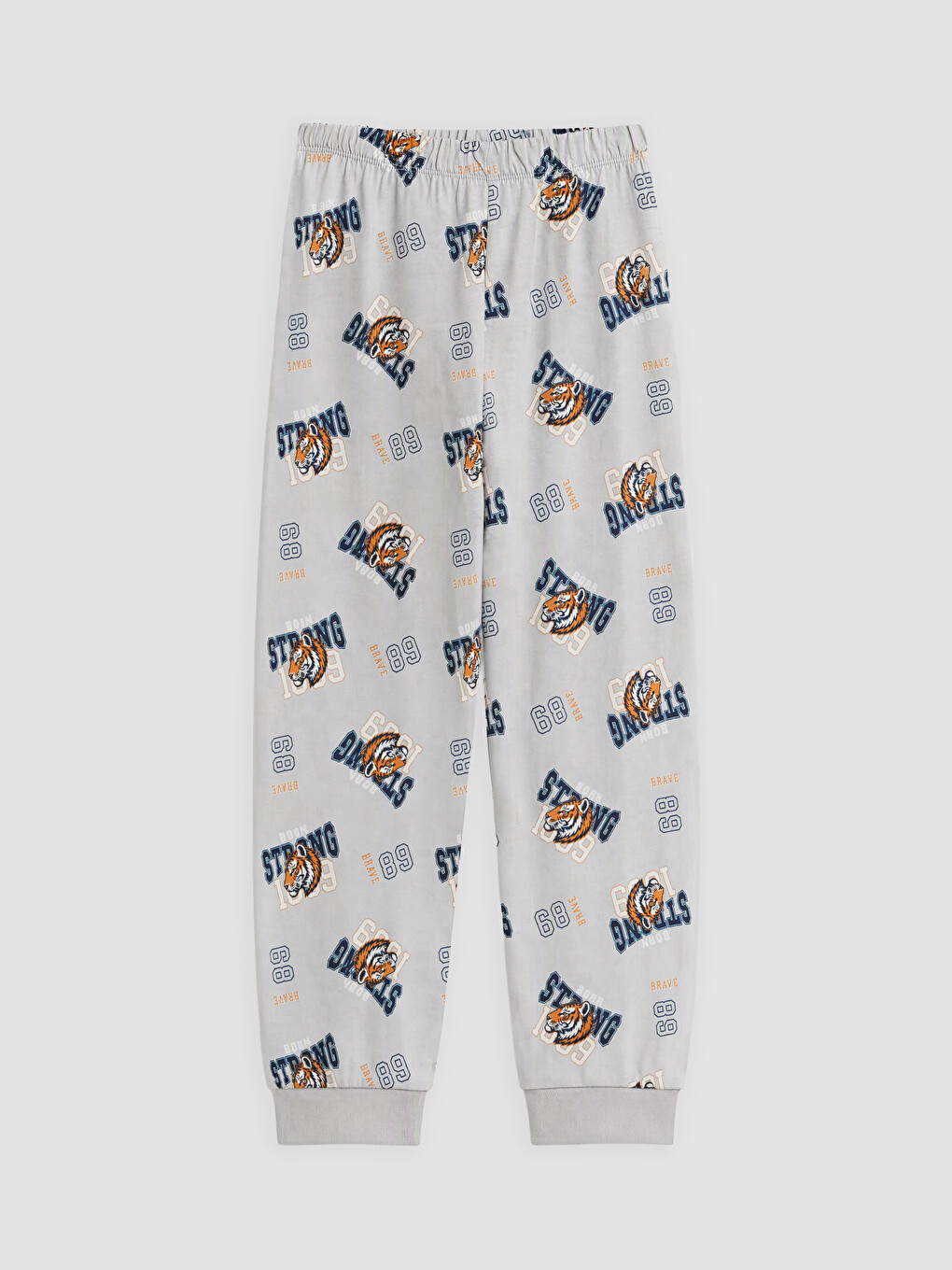 Kahverengi Bisiklet Yaka Erkek Çocuk Pijama Takım-2