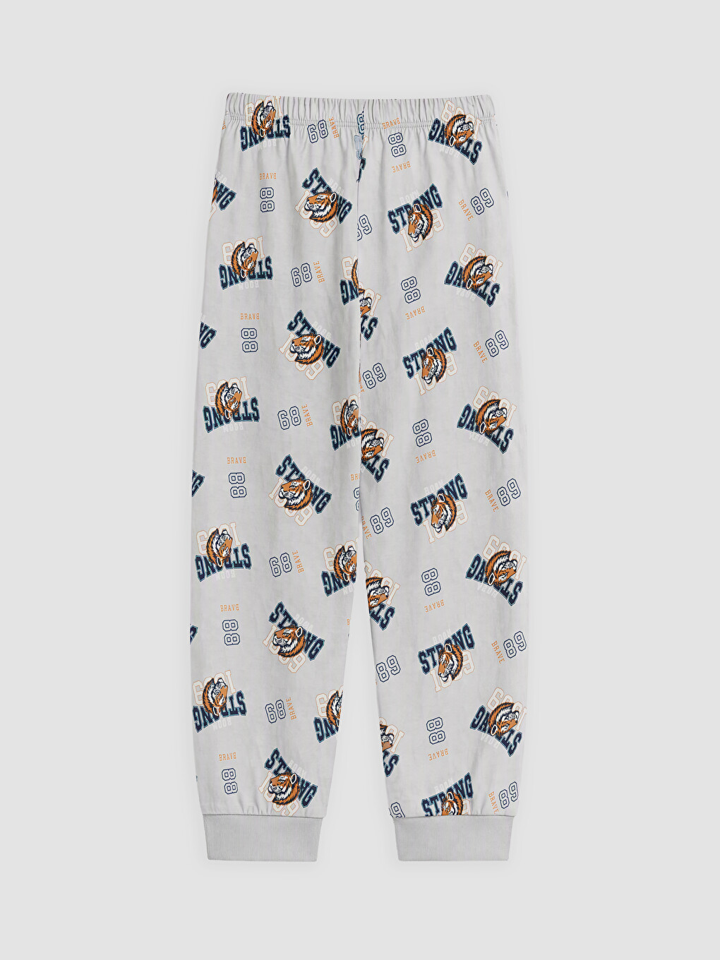 Kahverengi Bisiklet Yaka Erkek Çocuk Pijama Takım-4