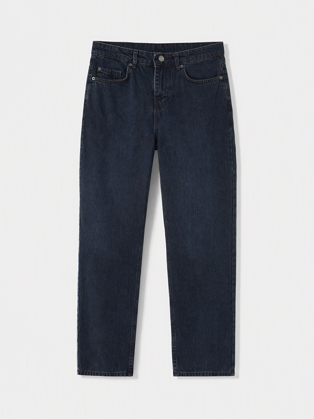 Siyah Relax Fit Gabardin Erkek Pantolon-4