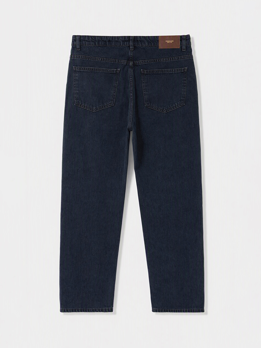 Siyah Relax Fit Gabardin Erkek Pantolon-5