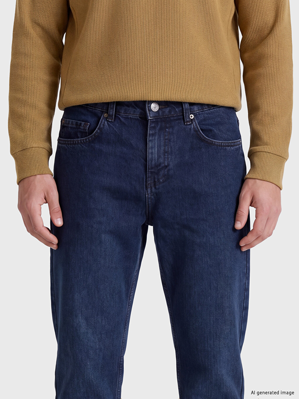 Siyah Relax Fit Gabardin Erkek Pantolon-2