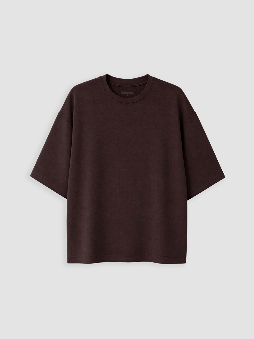 Kahverengi Oversize Kadın Tişört