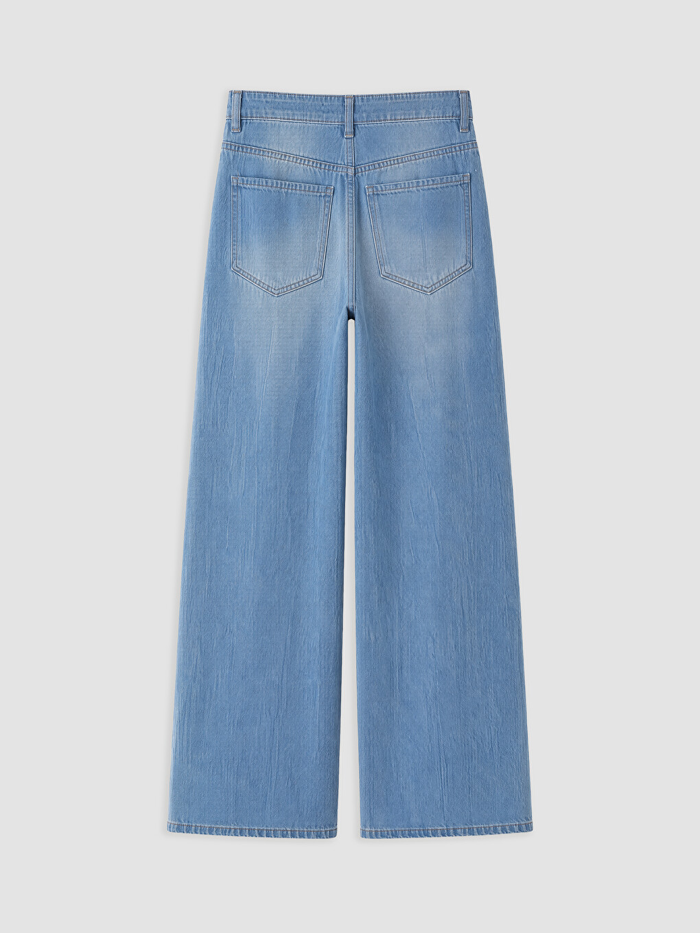 İndigo Wideleg Kadın Jean Pantolon-1