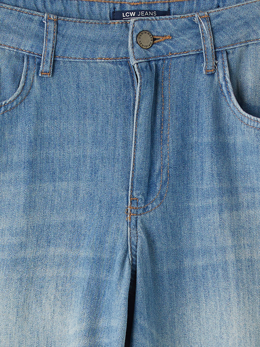 İndigo Wideleg Kadın Jean Pantolon-2