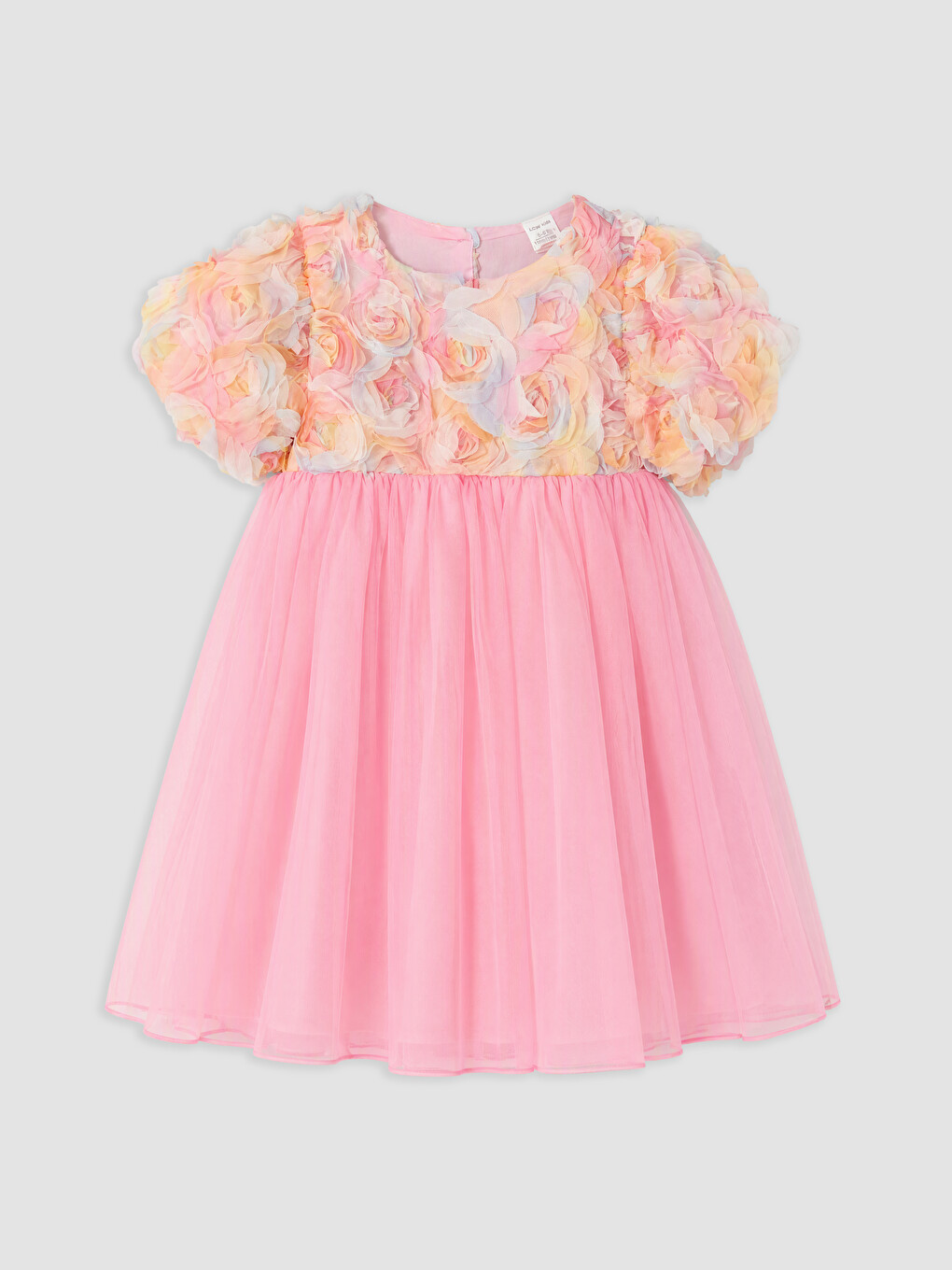 Floral Girls' Tulle Evening Dress