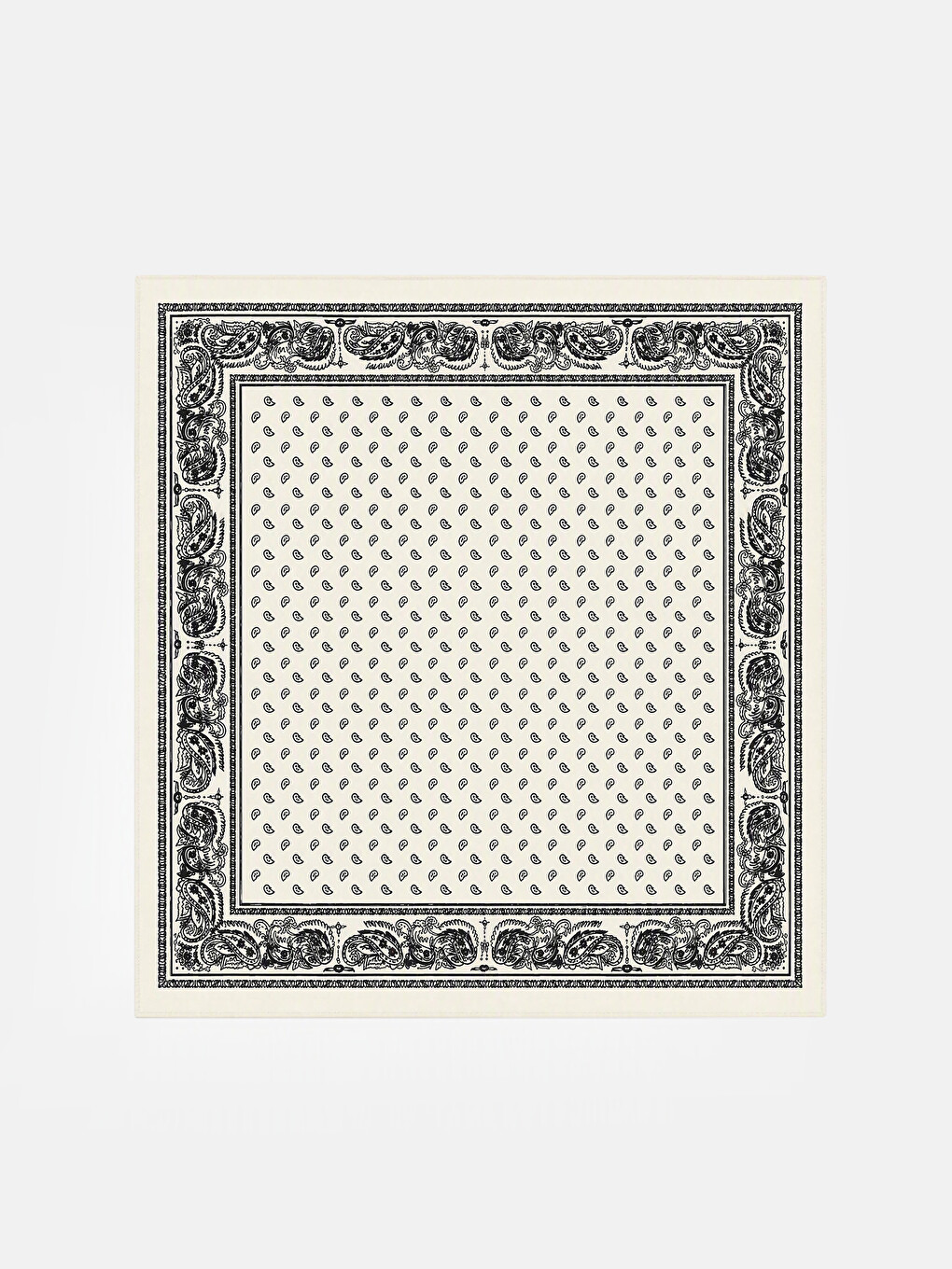 Bej Desenli Erkek Bandana-1