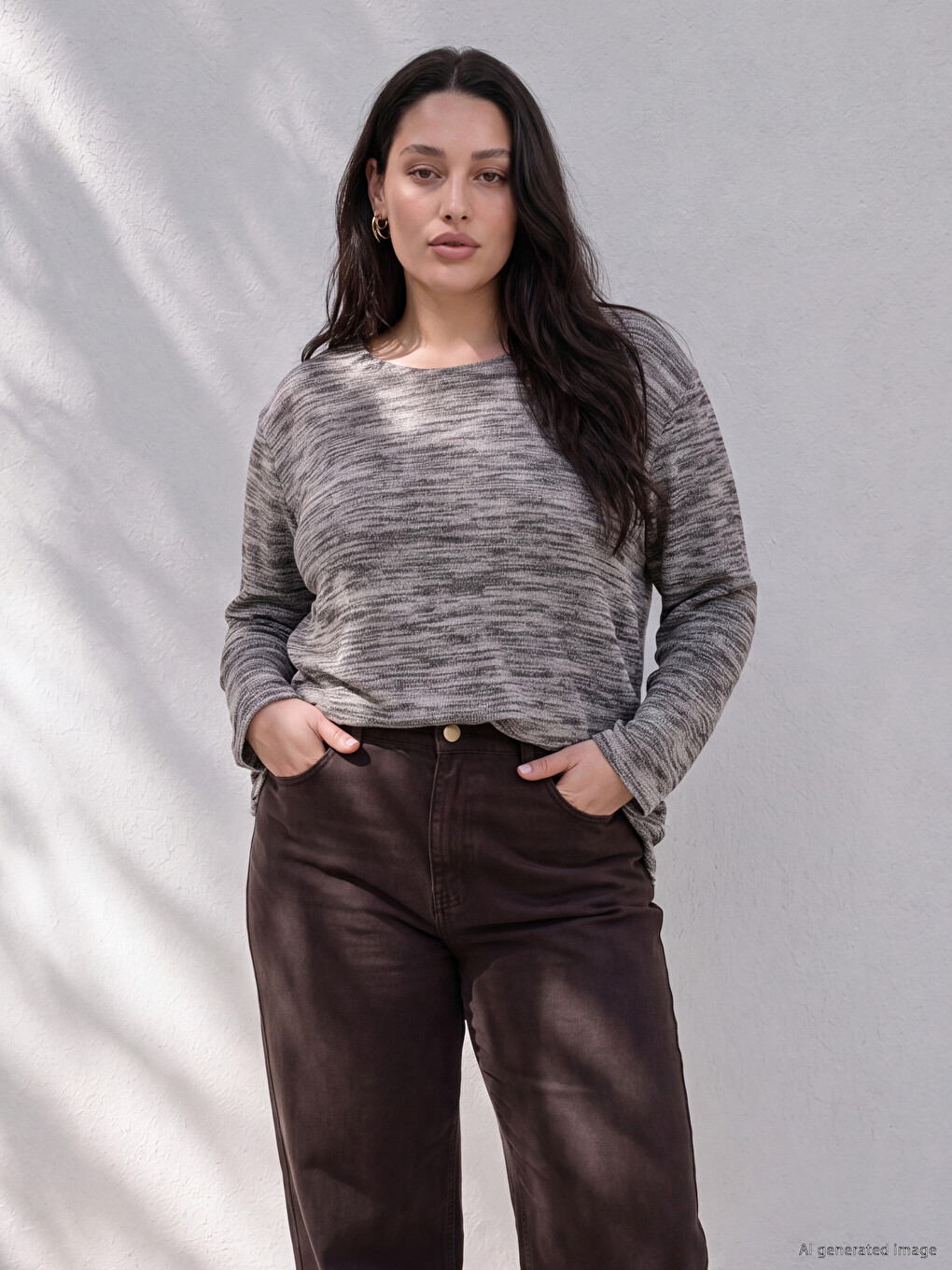 Blouse À Motifs Grande Taille