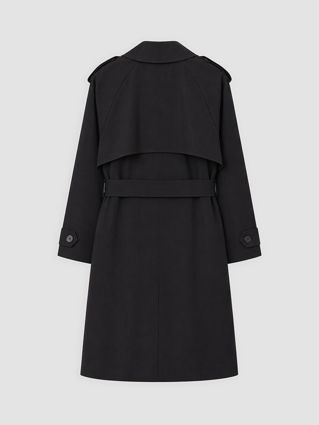 Jacket Collar With Sash Women's Trench Coat-6