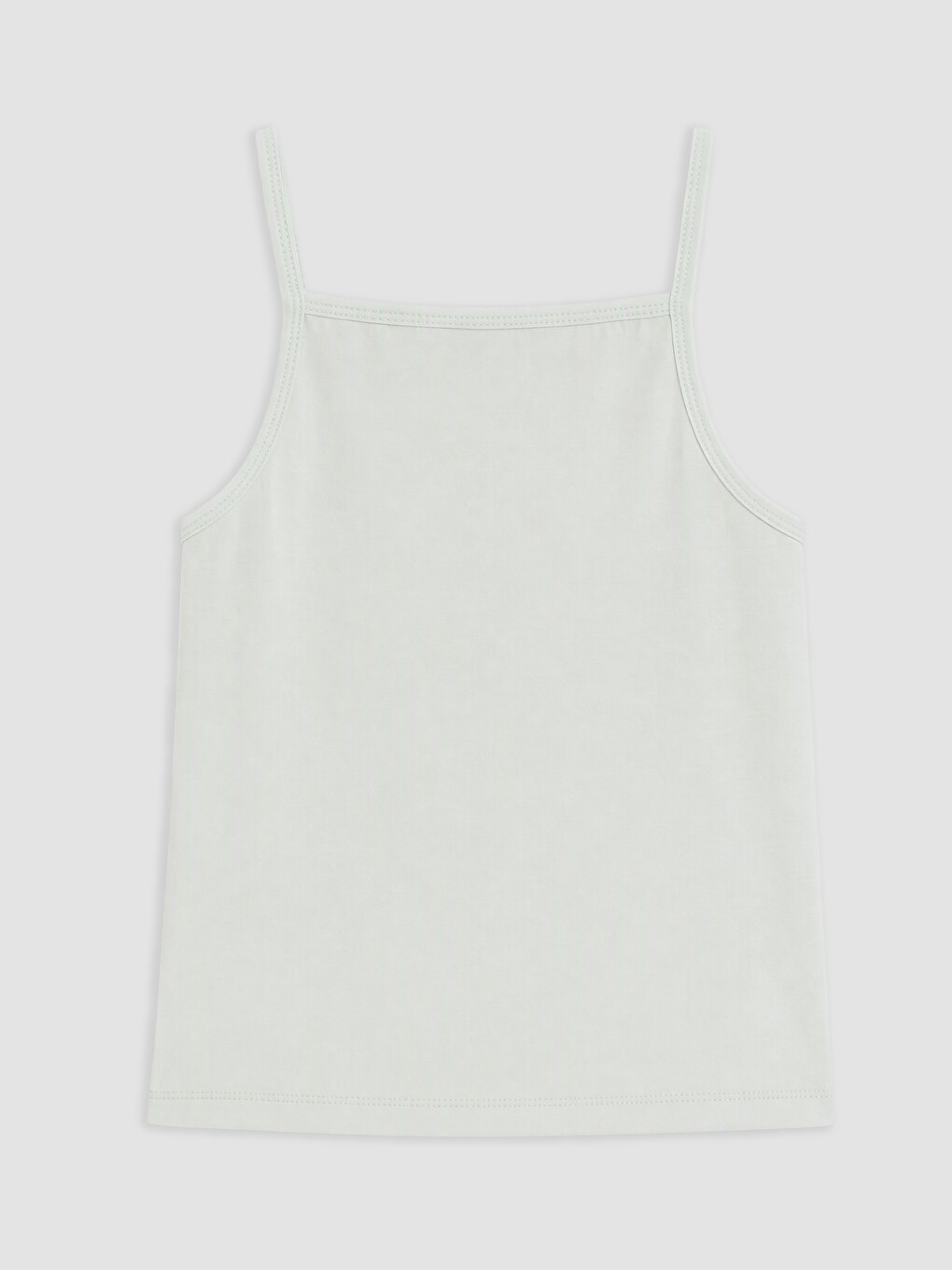 Square Neck Girls' Vest 2 Pack-4