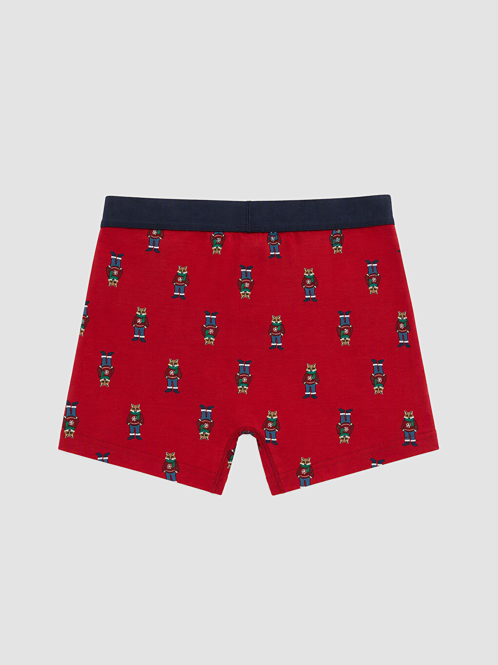 Kırmızı Yılbaşı Temalı Erkek Boxer Ve Çorap-2