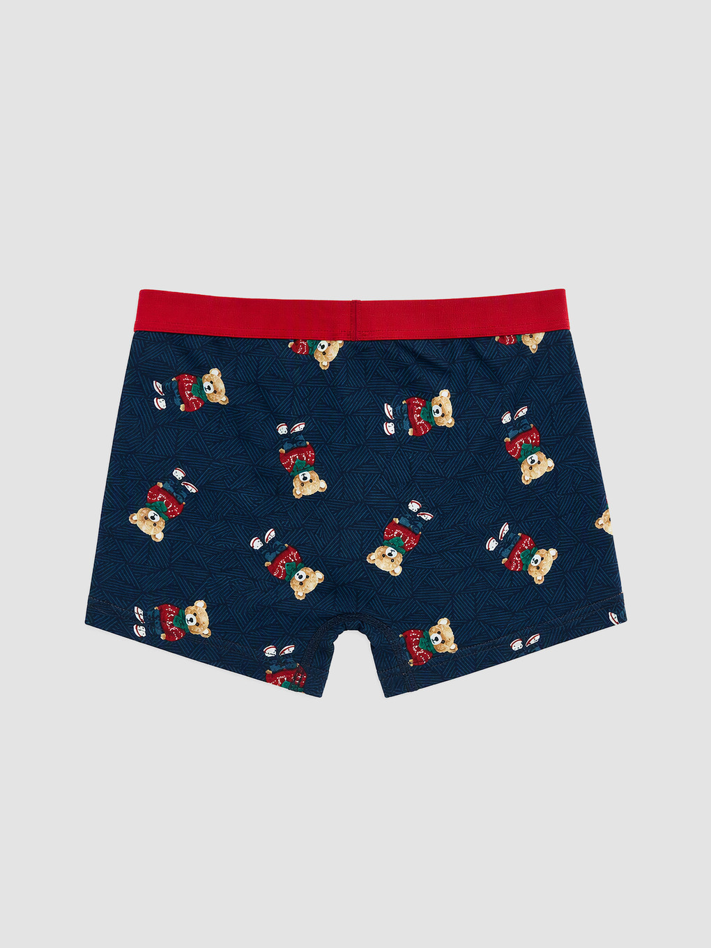 Lacivert Yılbaşı Temalı Erkek Boxer Ve Çorap-2