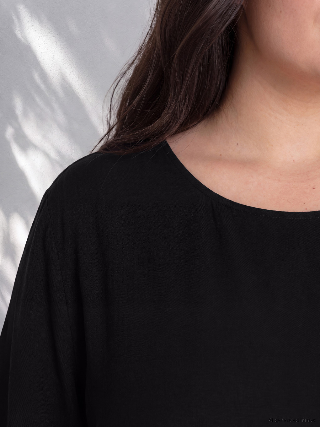 Plus Size Frilled Ruched Blouse-5