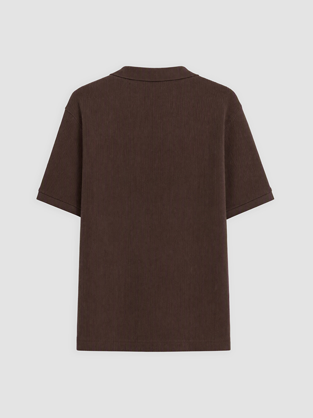 Kahverengi Polo Yaka Erkek Tişört-1
