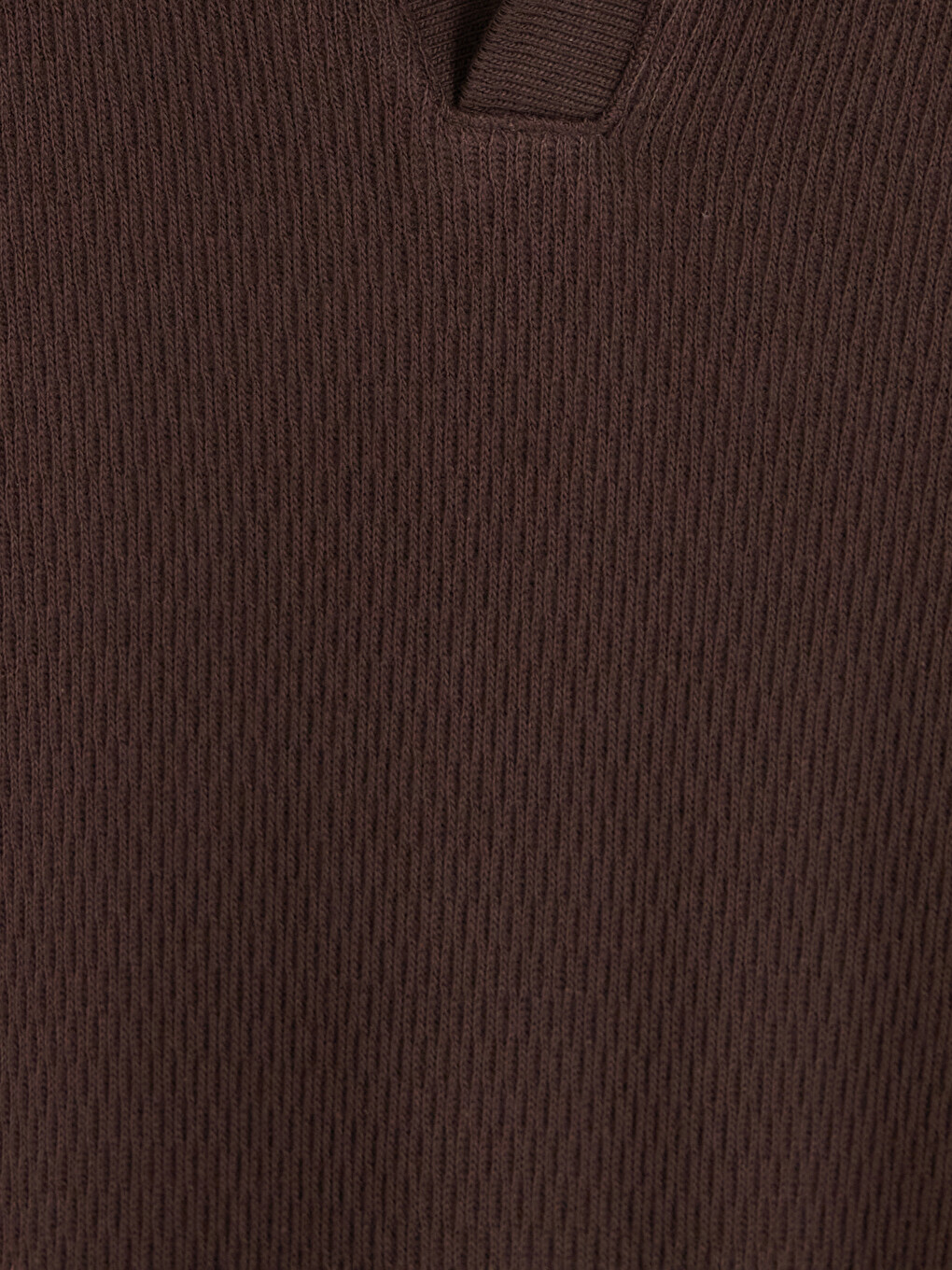 Kahverengi Polo Yaka Erkek Tişört-2