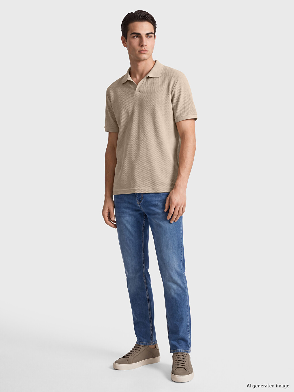 Polo Collar Men's T-shirt-1