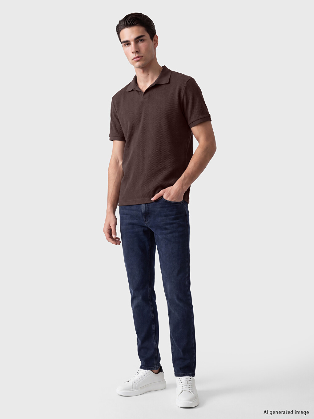 Polo Collar Men's T-shirt-1