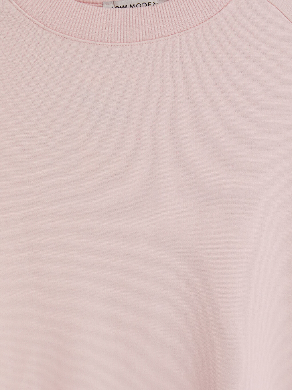 Pembe Bisiklet Yaka Kadın Sweatshirt Tunik-1