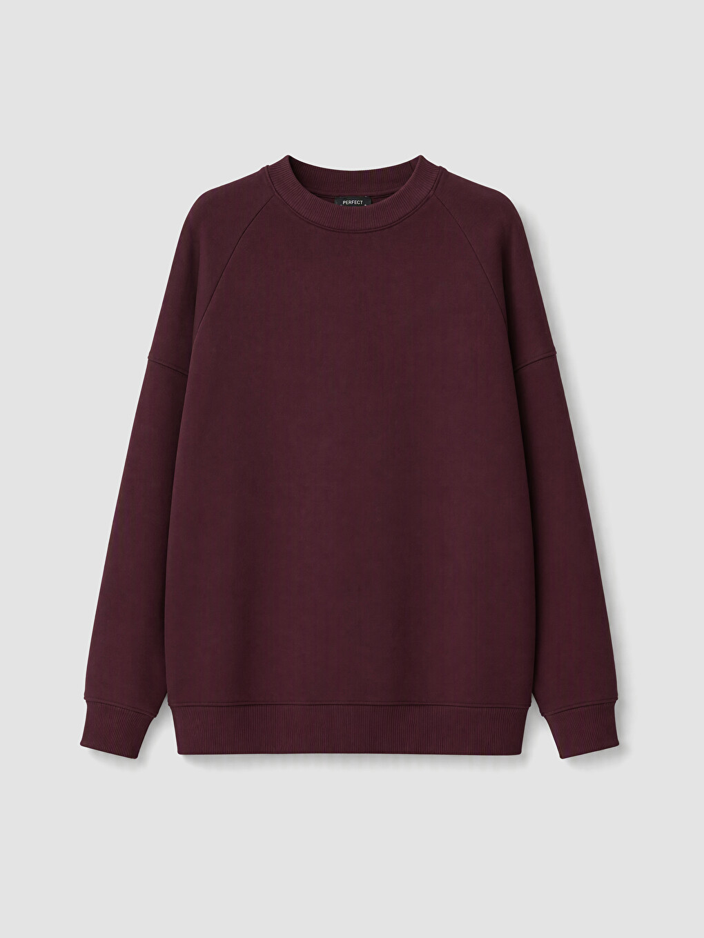 Mürdüm Oversize Kadın Kalın Sweatshirt Tunik