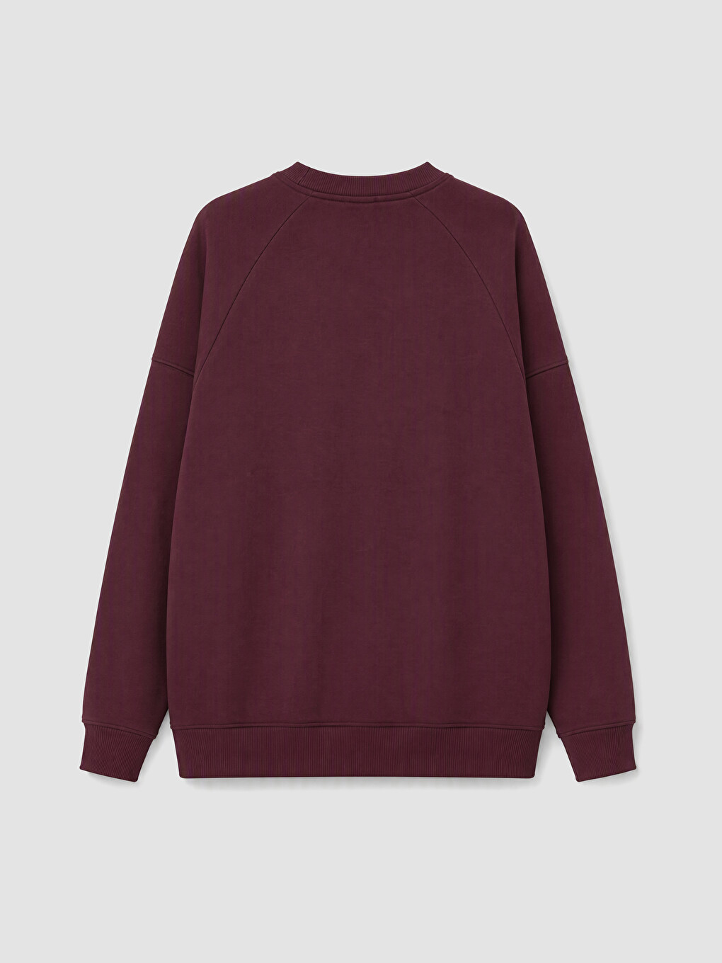 Mürdüm Oversize Kadın Kalın Sweatshirt Tunik-3