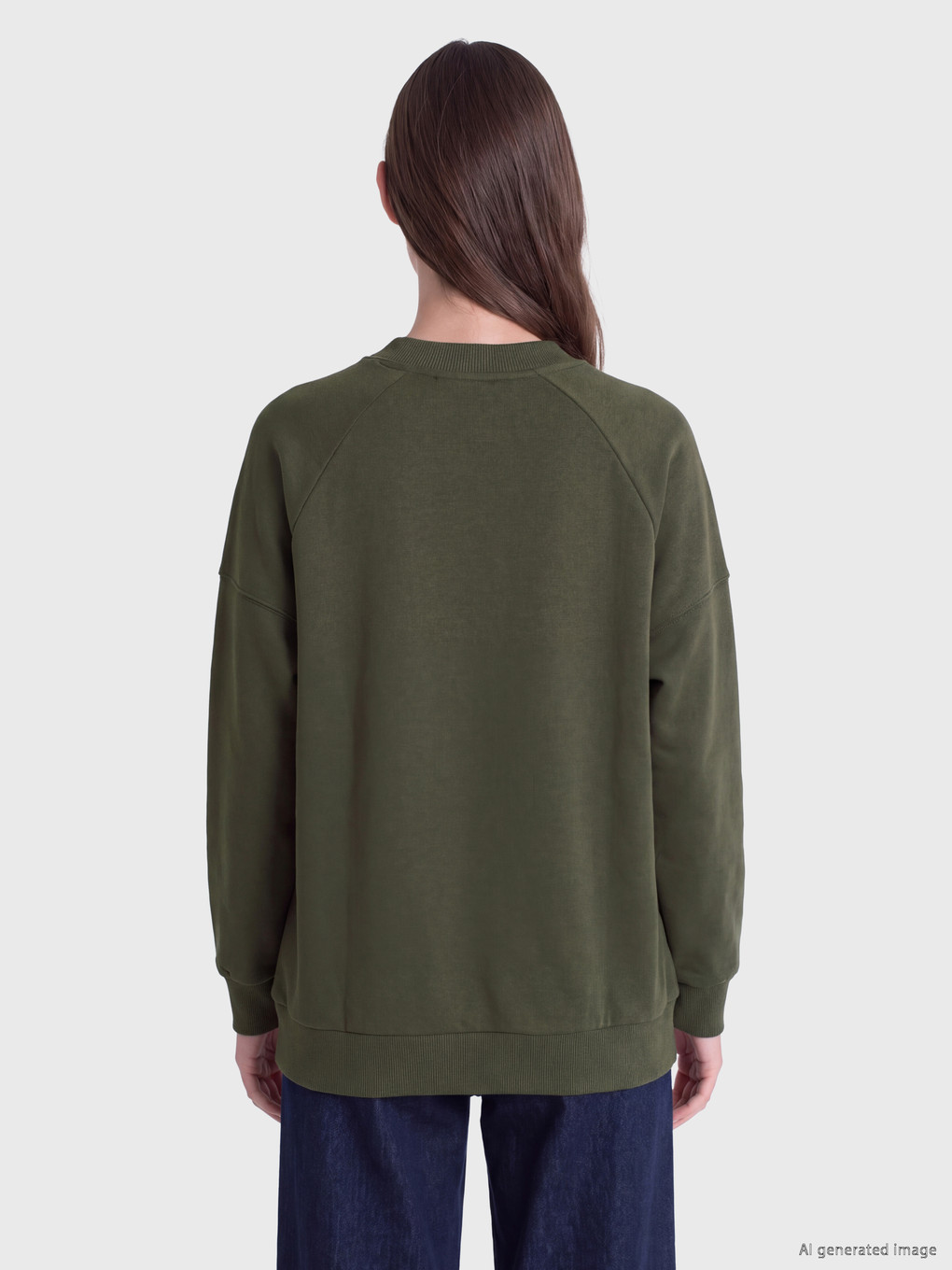 Oversize Women's Thick Sweatshirt Tunic-3