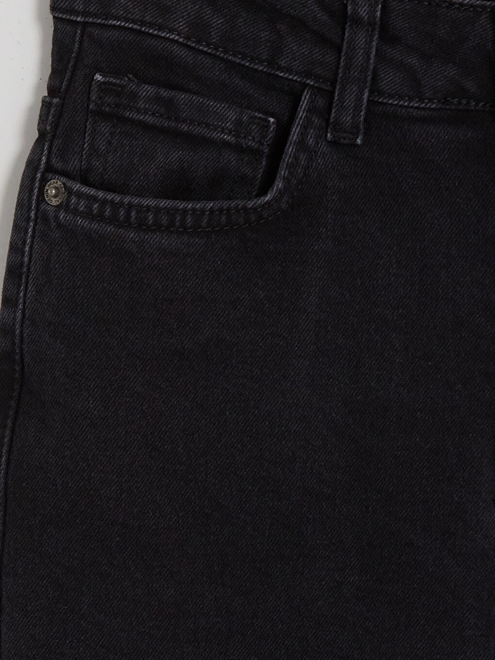 Siyah Slim Fit Kadın Jean Pantolon-1