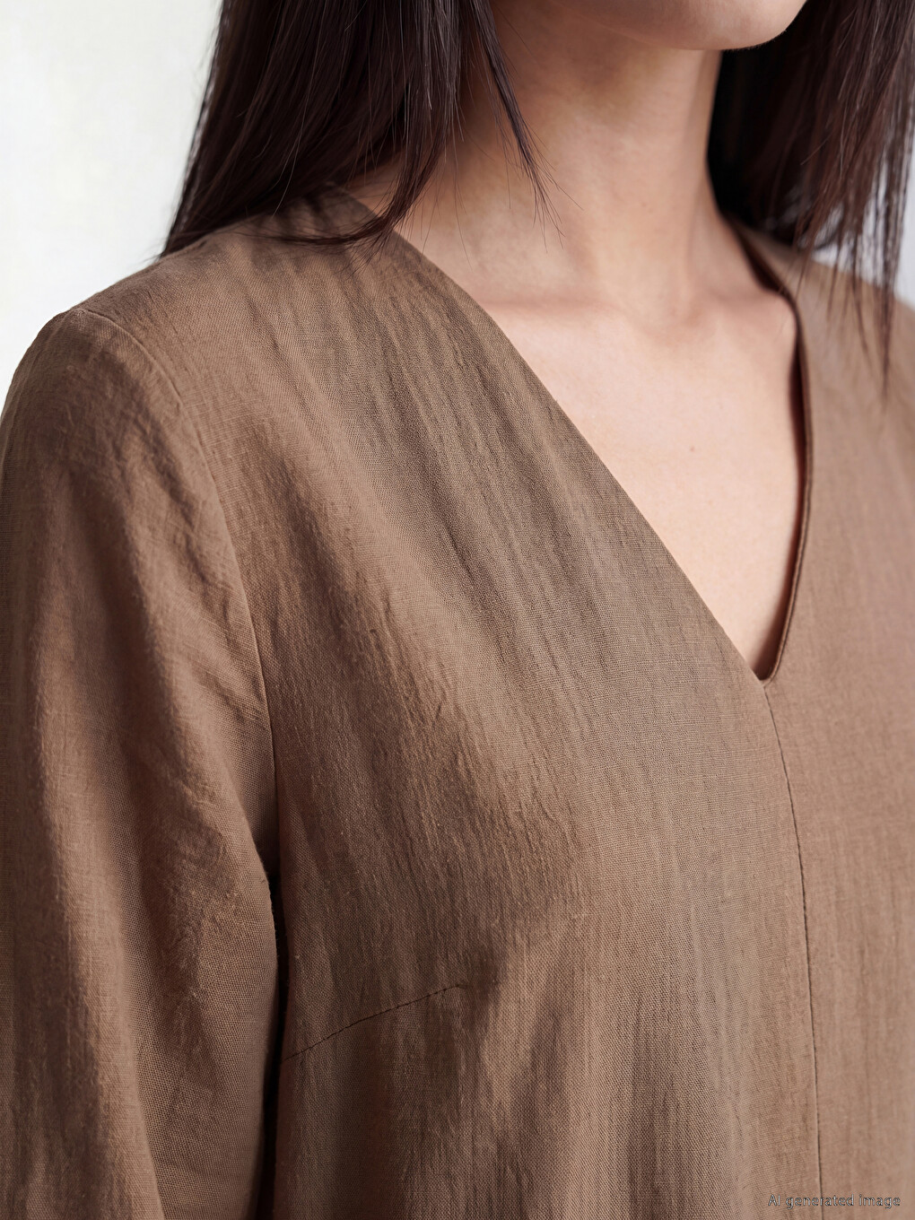 V Neck Sash Dress-2