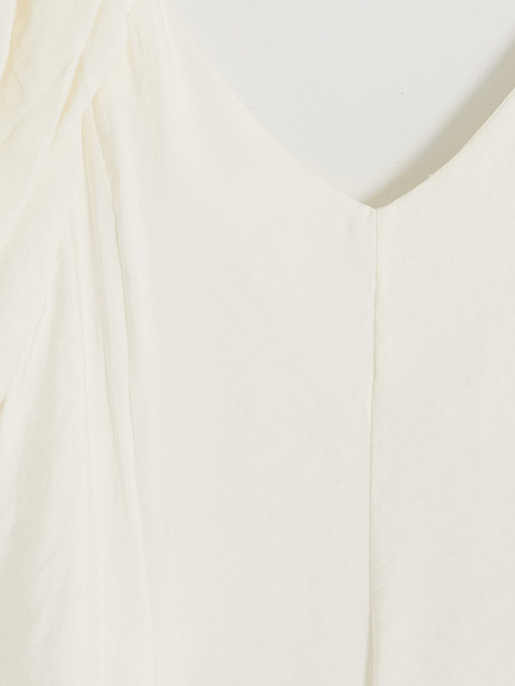 V Neck Puff Sleeve Flared Evening Dress-1