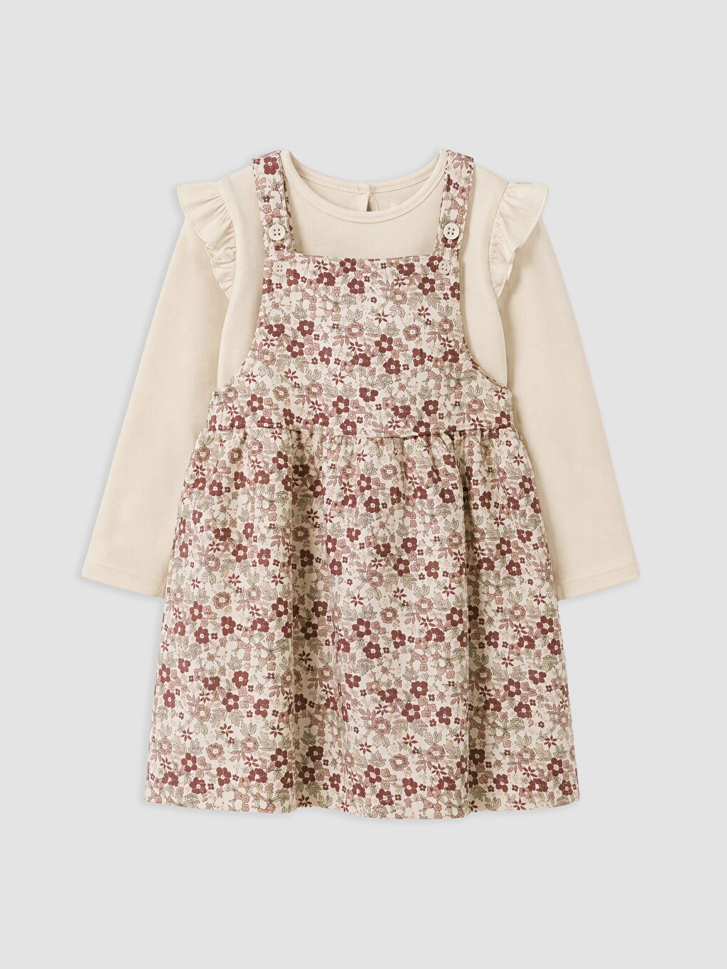 Frilled Floral Baby Girls' Dress